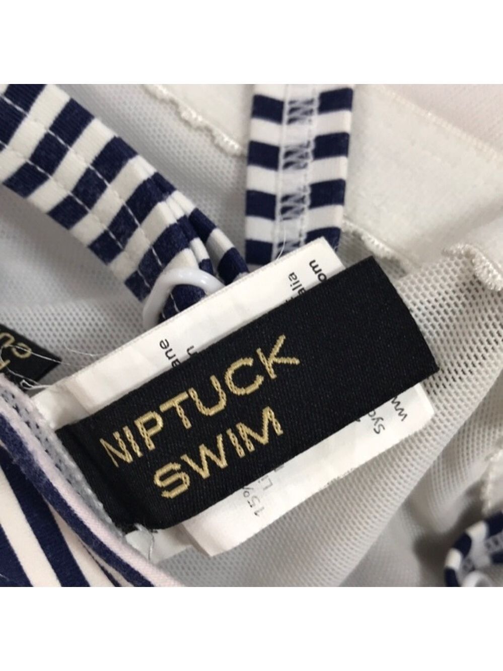 Niptuck Santorini Stripe Twist Front Multifit Swimsuit - Picture 6 of 8